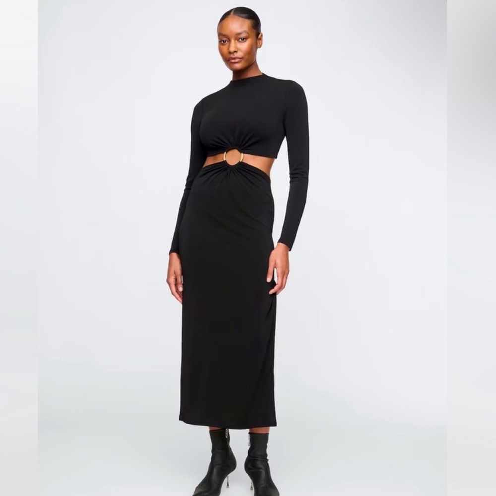 Gaia Cut Out Long Sleeve Dress